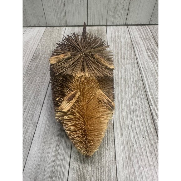 Vintage Natural Bristle Woodland Hedgehog Home Decor Collection Item - Picture 5 of 7